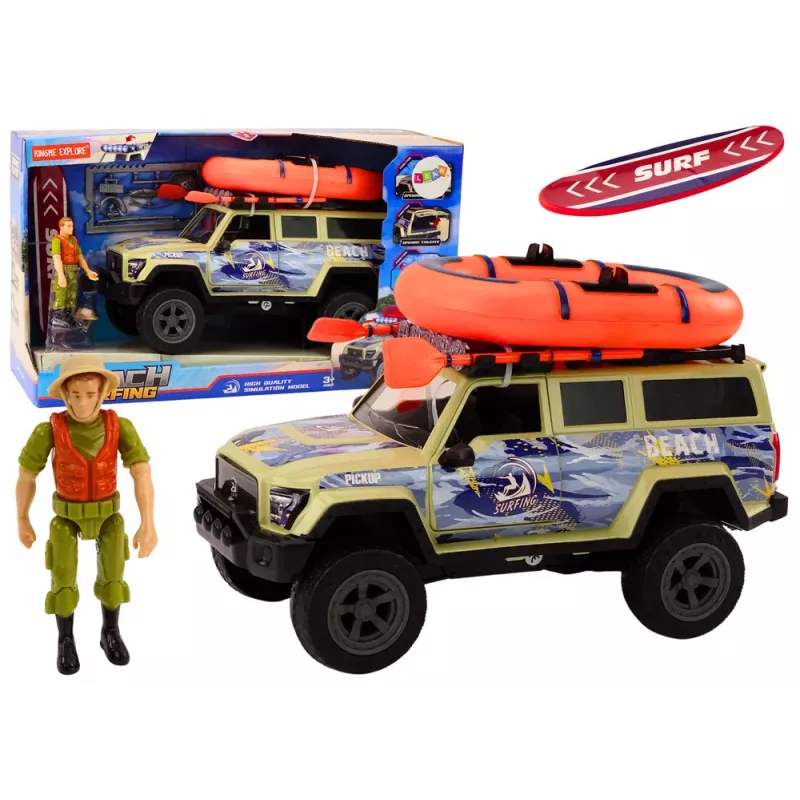 LEAN TOYS Serfera Off-Road Car Pontoon Board Accessories - Czarne deski trakcyjne do odzyskiwania przyczepności (para)