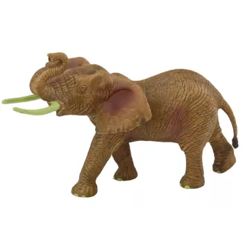 LEAN TOYS Figurka Kolekcjonerska Słoń Afrykański z Podniesioną Trąbą Safari