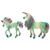 LEAN TOYS Figurki Kolekcjonerskie Jednorożec z Małym Zielonym 2 szt.