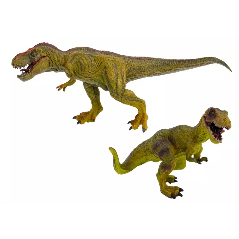 LEAN TOYS Zestaw figurek dinozaurów Tyranozaur z małym realistycznym 2 szt.