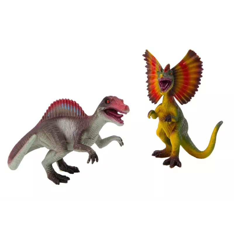 LEAN TOYS Dinozaury Spinosaurus Dilophosaurus Zestaw 2 Sztuki