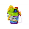 LEAN TOYS Zestaw Wiaderko do Piasku z Konewką i Foremkami Dinozaurów