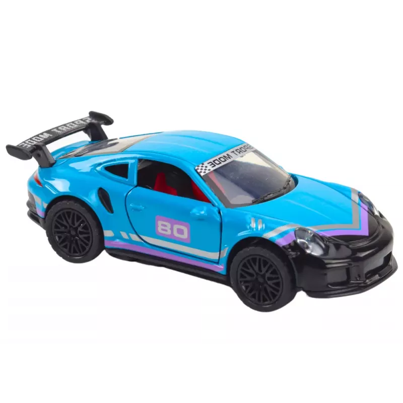LEAN TOYS Samochód Sportowy 1:32 Napęd Tarcia Metal Turkusowy