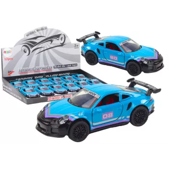 LEAN TOYS Samochód Sportowy 1:32 Napęd Tarcia Metal Turkusowy