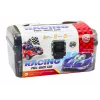 LEAN TOYS Zestaw sprężyn w walizce, 25 szt. Znaki drogowe, Samochody