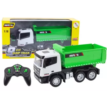 LEAN TOYS Zdalnie Sterowany Samochód RC Wywrotka 1:18 Zielony
