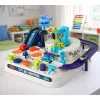 LEAN TOYS Tor przeszkód Interaktywny parking dla dzieci Cztery samochodziki