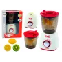 LEAN TOYS Blender dla Dzieci z Obrotowymi Światłami, Efektami Dźwiękowymi i 3 Owocami do Zabawy