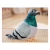 LEAN TOYS Pluszowy Gołąb Czubaty Szary Mascot 20cm