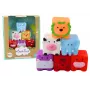 LEAN TOYS Miękkie Edukacyjne Klocki do Kąpieli Zwierzątka