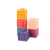 LEAN TOYS Miękkie Klocki Edukacyjne Zwierzęta Cyfry Litery Kolorowe 12 szt.