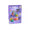 LEAN TOYS Miękkie Klocki Edukacyjne Zwierzęta Cyfry Litery Kolorowe 12 szt.