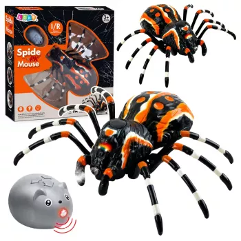 LEAN TOYS Zdalnie Sterowany Pająk Tarantula Infrared Black R/C ST