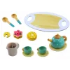 LEAN TOYS Zestaw do herbaty i kawy dla dzieci Drewniany 15 elementów