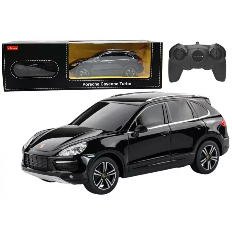 Samochód zdalnie sterowany Porsche Cayenne Turbo RC Rastar Czarny 1:24