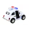 LEAN TOYS Classic Police Car 1:38 Drive Lights Sounds White