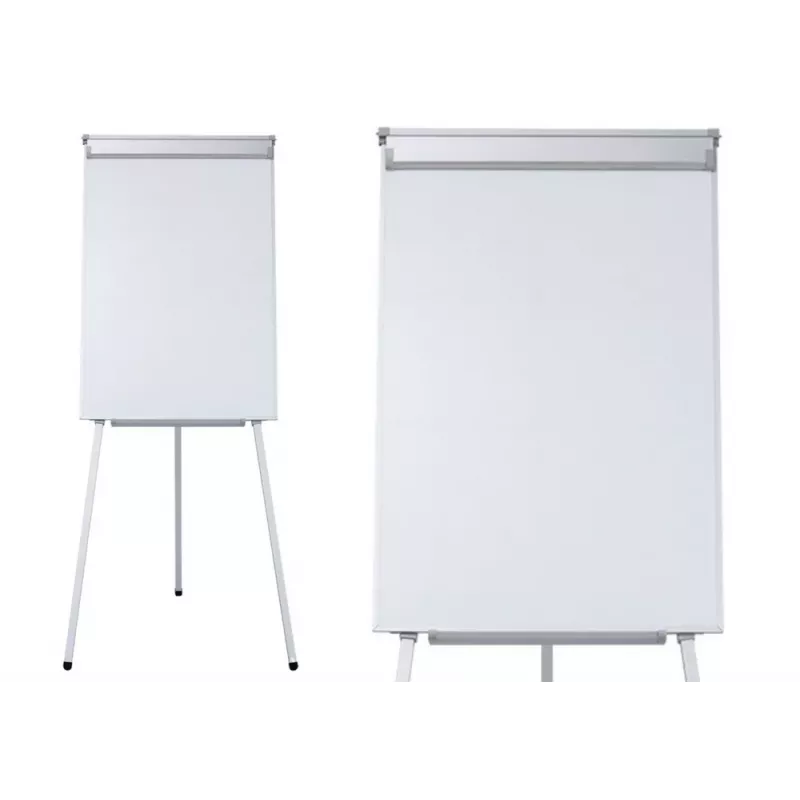LEAN Magnetyczna Tablica Flipchart na Statywie Biała 70x100cm