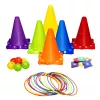LEAN TOYS Zestaw gier sportowych zręcznościowych Rzut do celu 3w1