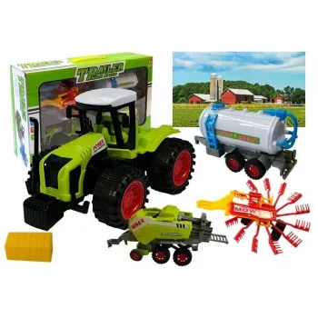 LEAN TOYS Zestaw pojazdów rolniczych Traktor
