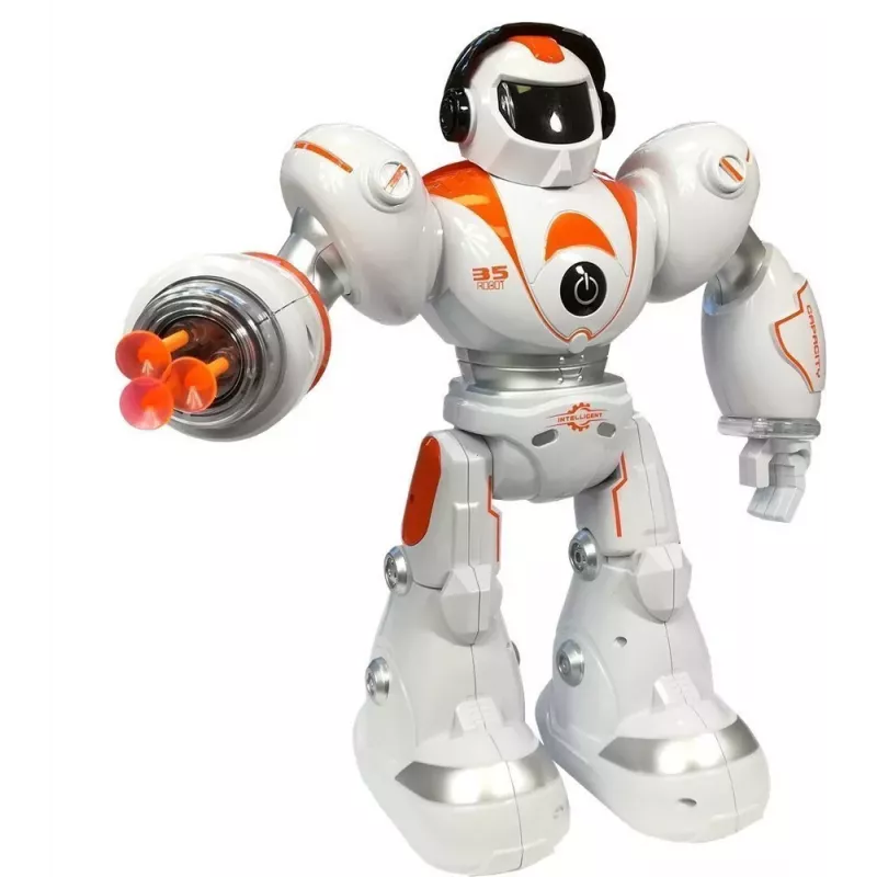 LEAN TOYS Zdalnie Sterowany Robot R/C Strzelający Pociskami