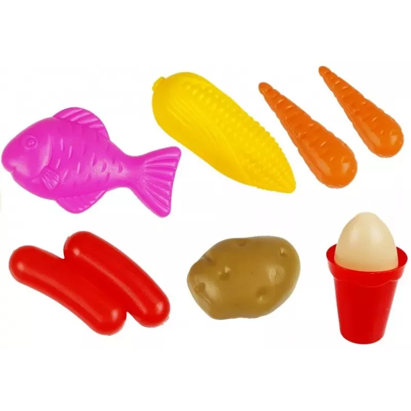 LEAN TOYS Interaktywna Kuchnia dla Dzieci z Lodówką, Kranem, Akcesoriami, 58 szt.