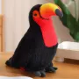 LEAN TOYS Pluszowa maskotka tukan Pluszowa zabawka Mascot Przytulanka Czerwona 20cm