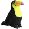LEAN TOYS Pluszowy Tukan Ptak Pluszowa Maskotka Przytulanka Żółty 35cm