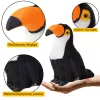 LEAN TOYS Pluszowy Tukan Ptak Pluszak Mascot Przytulanka Biały 35cm