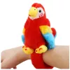 LEAN TOYS Pluszowa Maskotka Papuga Opaska Bransoletka Ręka Czerwona