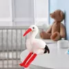 LEAN TOYS Pluszowy Bocian Ptak Maskotka Przytulanka 37cm