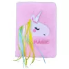 LEAN Plush Fur Notebook Lined With Unicorn Mane Colorful A5