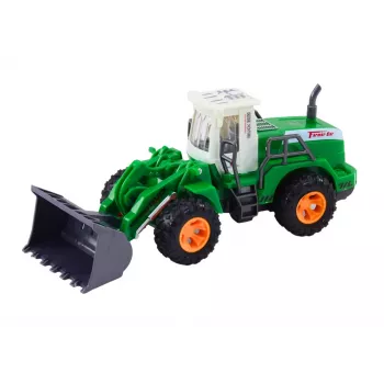 LEAN TOYS Koparko-ładowarka R/C Zdalnie Sterowana z Podnoszonym Ramieniem Zielona