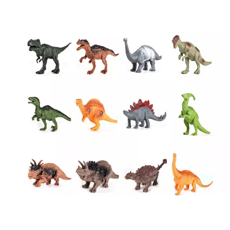LEAN TOYS Zestaw Figurek Dinozaurów z Akcesoriami Parkowymi 46 Elementów