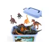 LEAN TOYS Zestaw Figurek Dinozaurów z Akcesoriami Parkowymi 46 Elementów