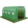 Tunel foliowy LEAN do ogrodu warzywnego z oknami, zielony UV 4x2,5x2 m 10 m²