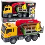 LEAN TOYS Timber Crane Truck Lights Sounds Yellow 1:14