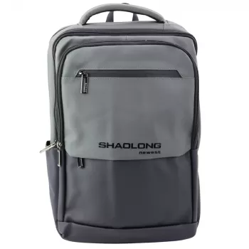 LEAN City Business Backpack USB Laptop Pocket Black Gray 16L 41cm