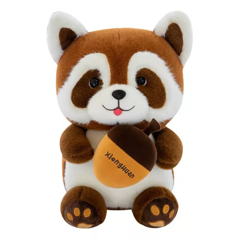 LEAN TOYS Pluszowy Szop z Żołędziem 23cm