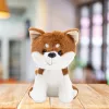 LEAN TOYS Pluszowa Maskotka Przytulanka Mały Pies Shiba Inu Biały Brązowy 20cm