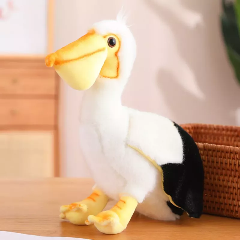LEAN TOYS Pluszowy Pelikan Ptak Pluszak Mascot Przytulanka 24cm