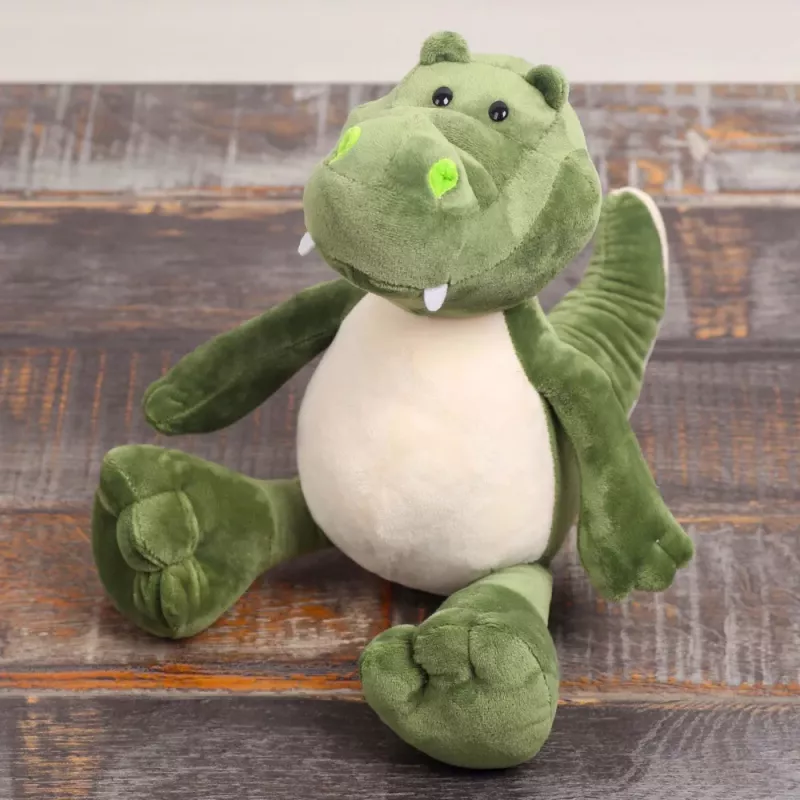 LEAN TOYS Pluszowa Maskotka Przytulanka Krokodyl Zielony 25cm
