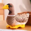 LEAN TOYS Pluszowa Maskotka Przytulanka Kaczka Brązowo-Żółta 28cm