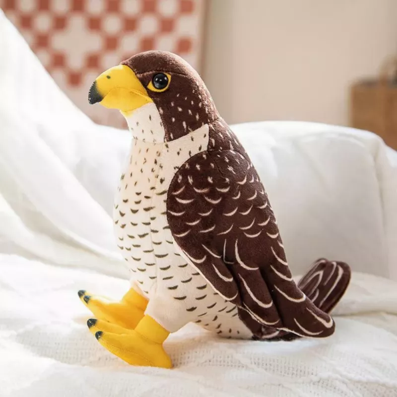 LEAN TOYS Pluszowy Sokół Brązowy 30cm