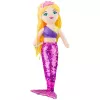 LEAN TOYS Pluszowa Syrenka Przytulanka z Ogonem z Cekinów Fioletowa 48cm