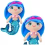 LEAN TOYS Pluszowa Syrenka Przytulanka z Ogonem z Cekinów Niebieska 30cm