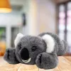 LEAN TOYS Pluszowy Miś Koala Leżący Szary 30cm