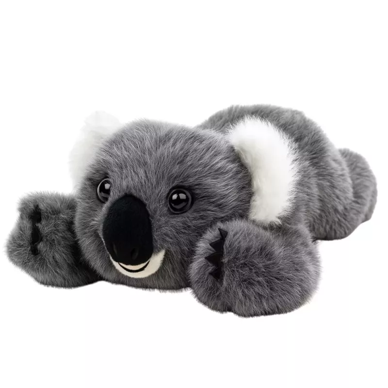 LEAN TOYS Pluszowy Miś Koala Leżący Szary 30cm