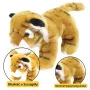 LEAN TOYS Pluszowa Maskotka Przytulanka Tygrysek Kot Brązowy 25cm