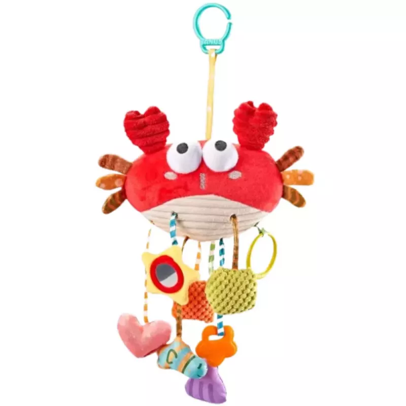 LEAN TOYS Sensory Toy Crab Bed Hanger 9in1