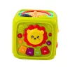 LEAN TOYS Interaktywna Kostka Edukacyjna dla Maluchów Lew Zielony